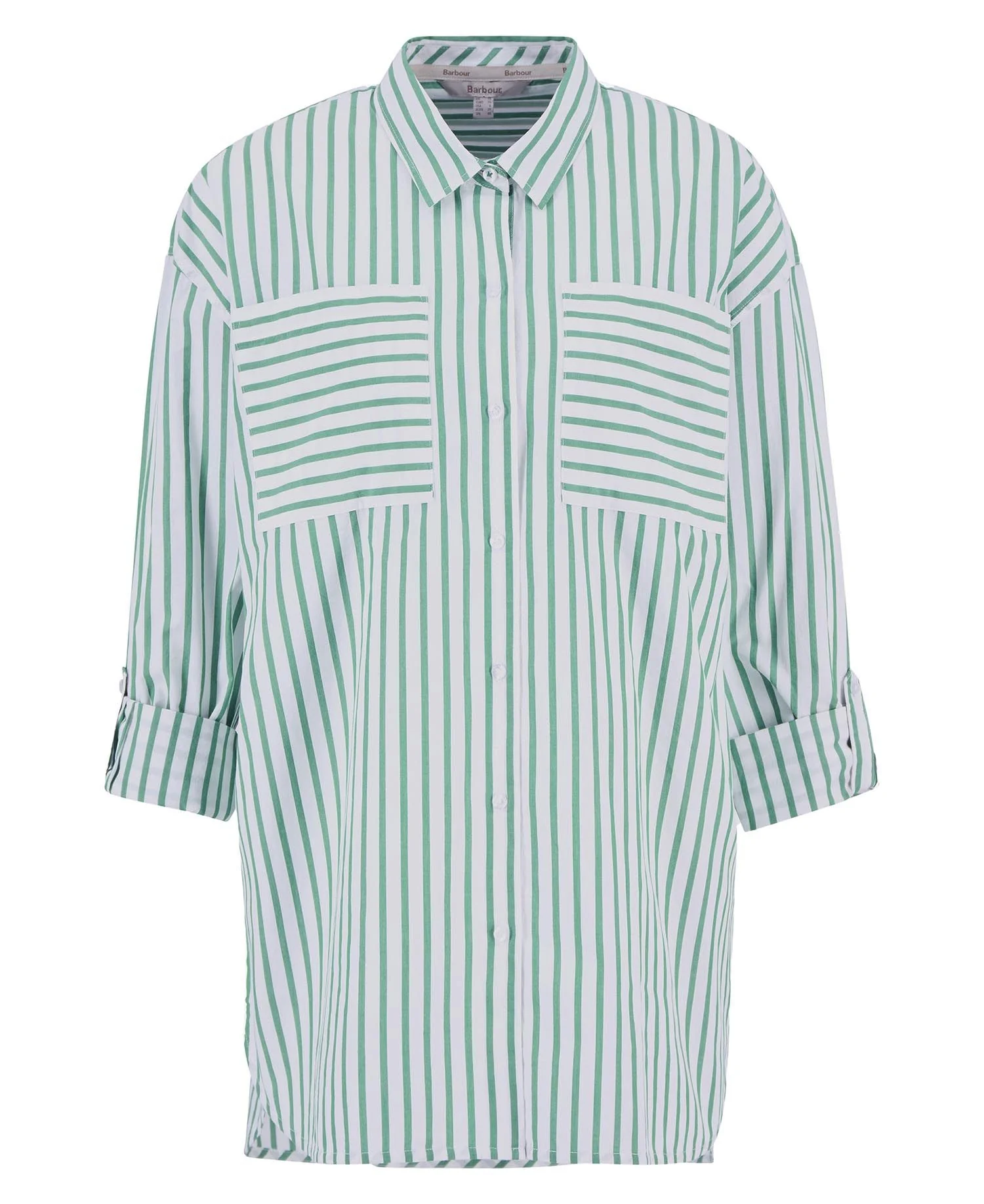 Barbour Womens Nicola Striped Relaxed Long-Sleeved Shirt