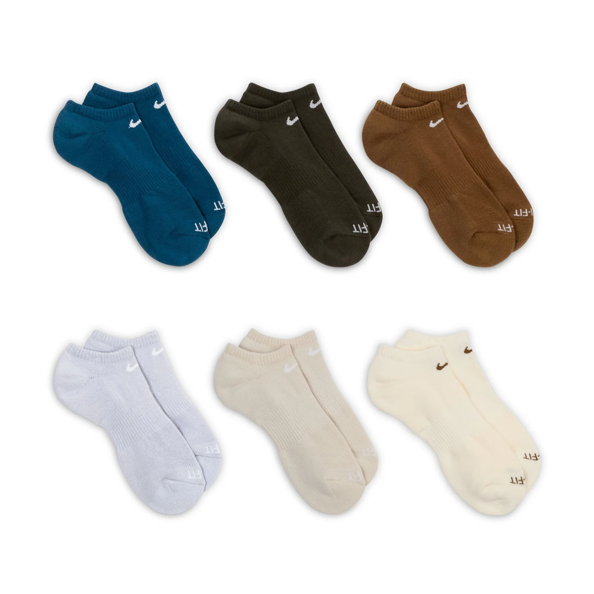 Nike Everyday Plus Cushioned Training No Show Socks - 6 Pack - Image 3