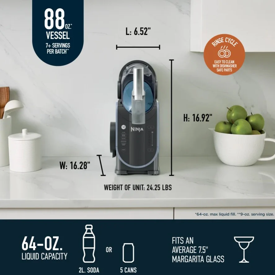 Ninja SLUSHI 88 oz. 5 in 1 Professional Frozen Drink Maker - Image 7