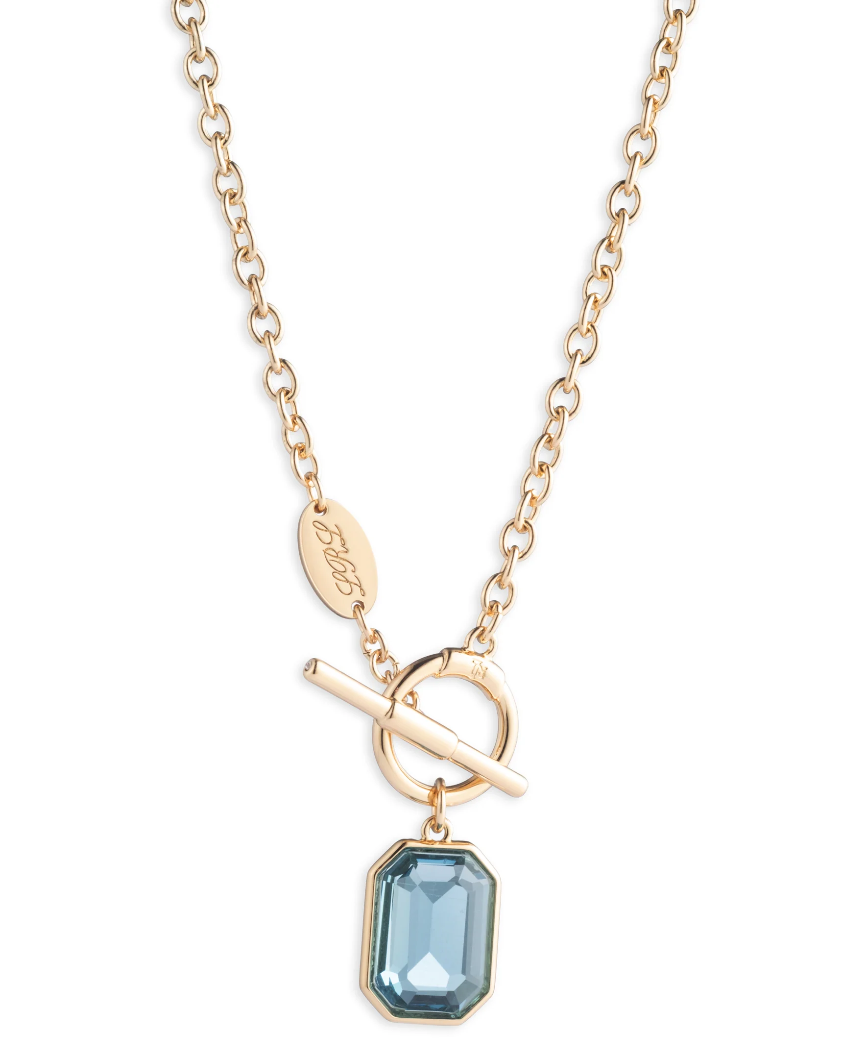 Lauren Ralph Lauren Gold-Tone Stone Pendant Necklace