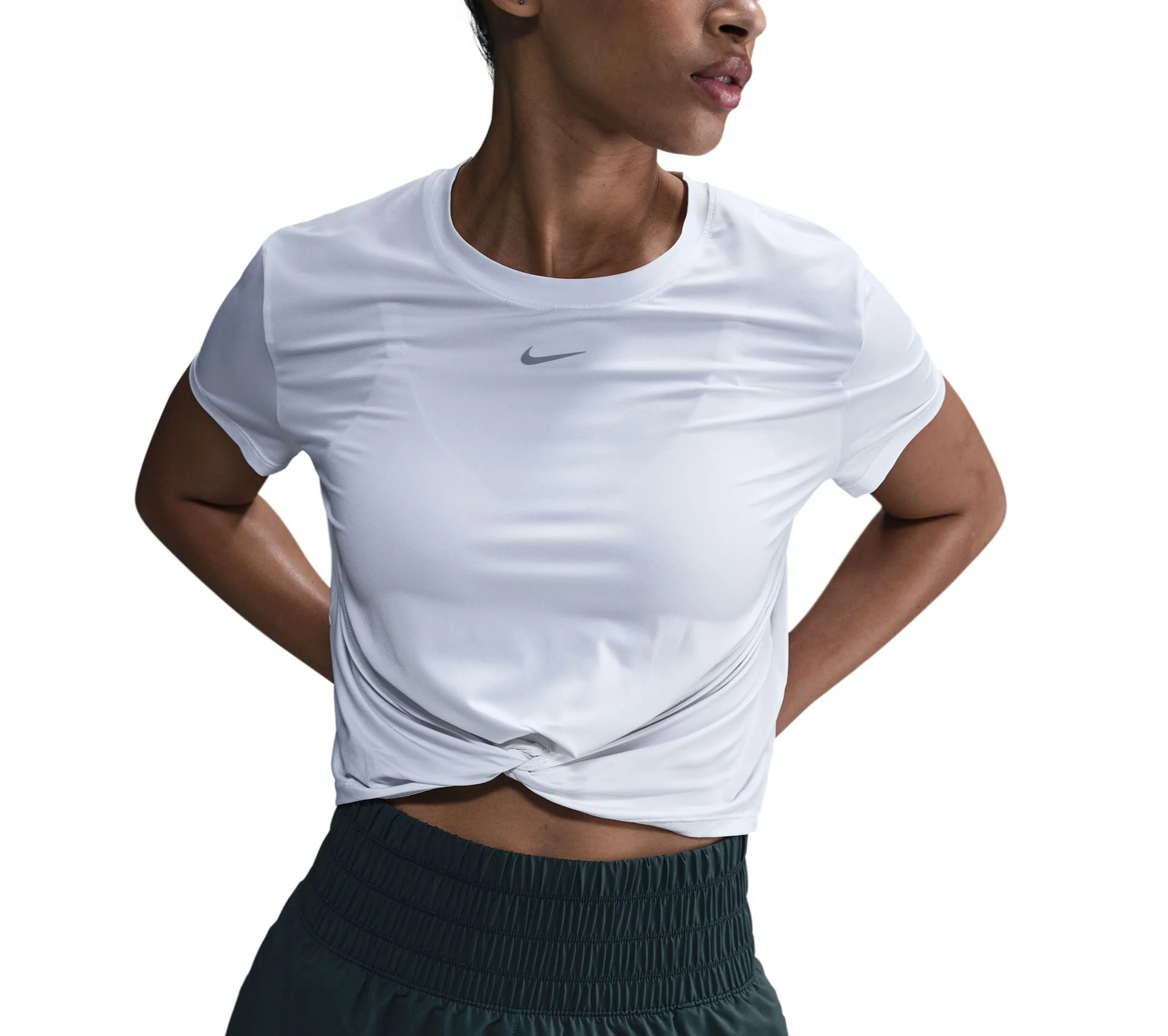 Nike Womens One Classic Twist Dri-FIT Short Sleeve T-Shirt - Image 3
