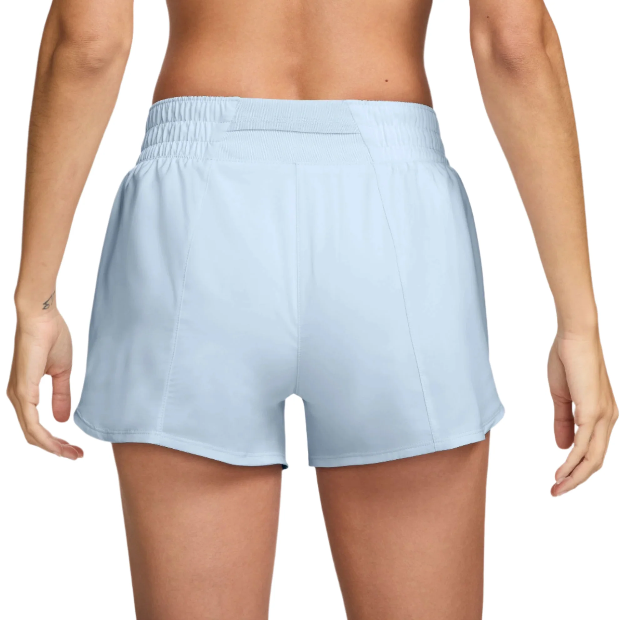 Nike Womens One Dri-FIT Mid-Rise Brief-Lined Running Shorts - Image 2