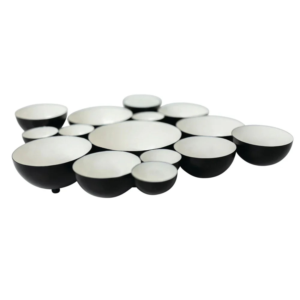Nora Fleming Black and White Bubble Bowls