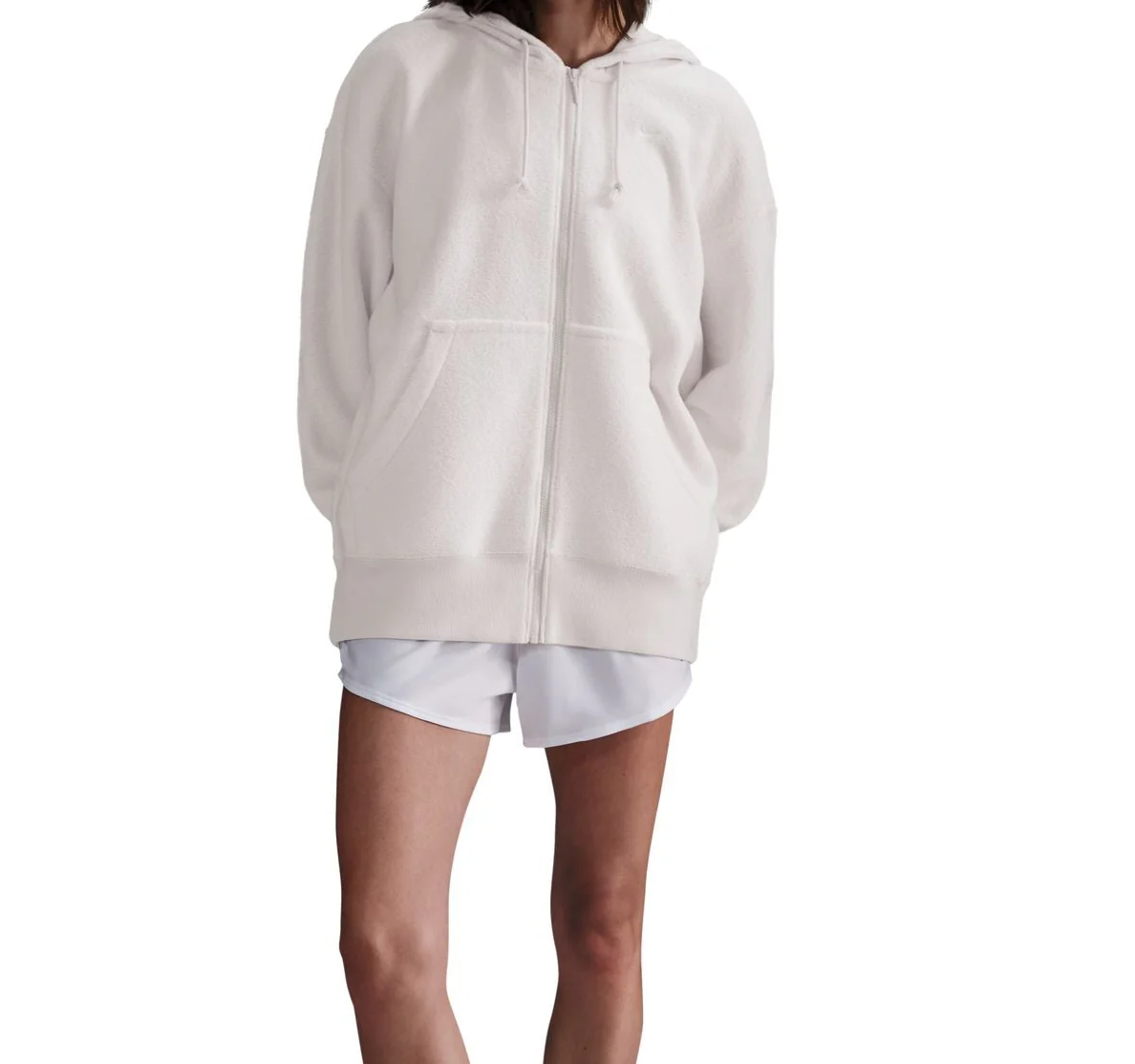 Nike Womens Sportswear Phoenix Oversized Cozy Fleece Full-Zip Hoodie Sweatshirt - Image 2