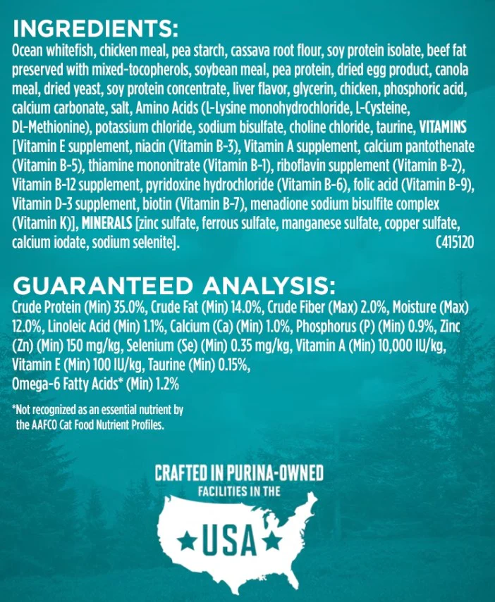 Purina ONE True Instinct Grain Free With Real Ocean Whitefish Dry Cat Food - 3.2lbs. - Image 3