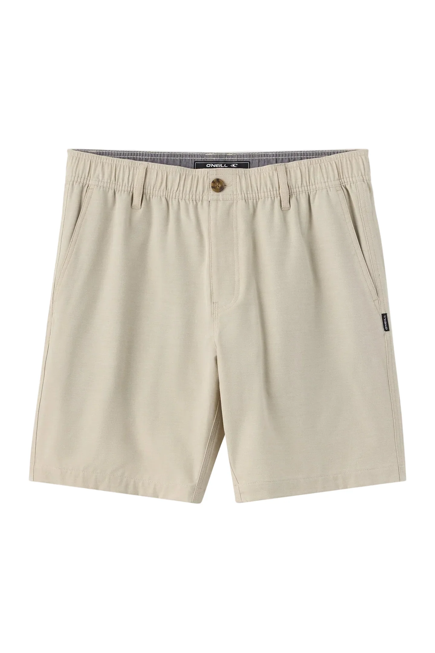 O'Neill Mens Reserve Light Check Elastic Waist 18" Hybrid Shorts - Image 2
