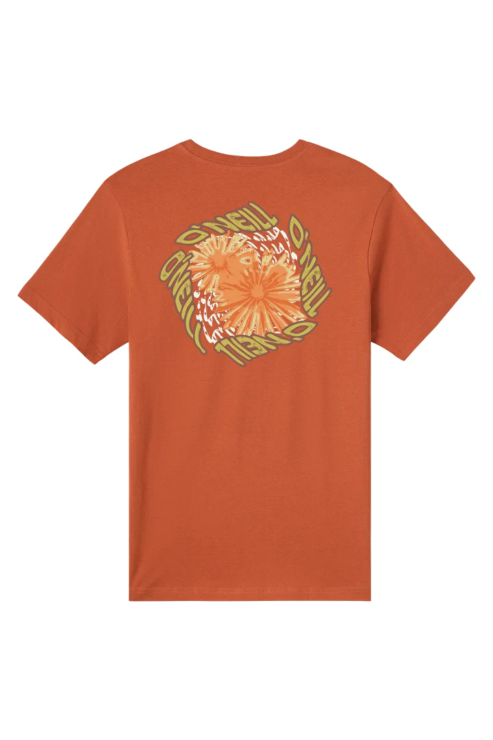 O'Neill Mens Twisted Flowers Classic Short Sleeve T-Shirt
