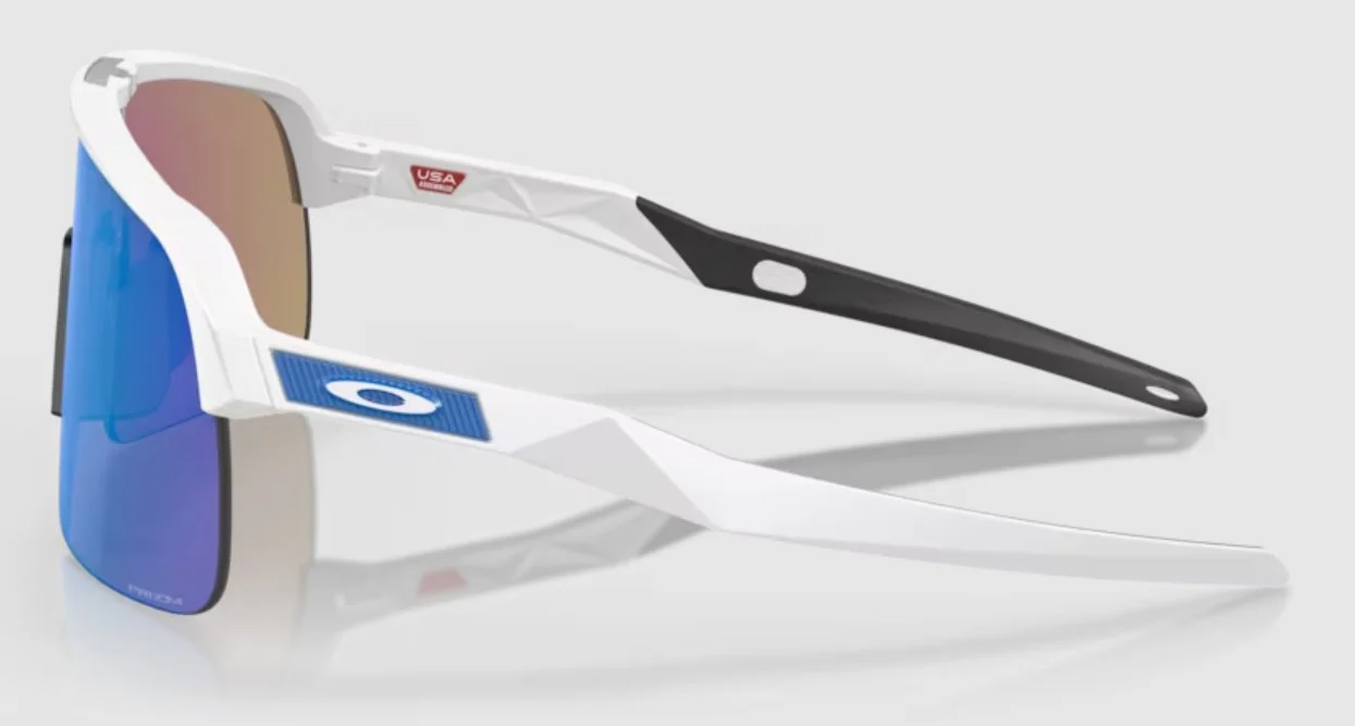 Oakley Mens Non Polarized Sutro Lite Matte White Frames - Prizm Sapphire Lenses Sunglasses - Image 2