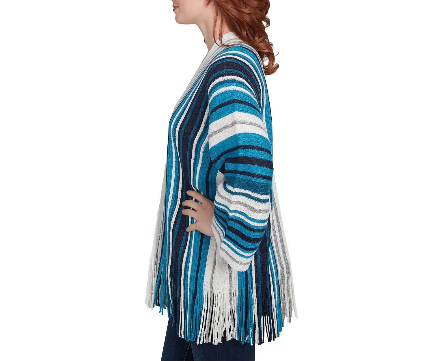 Ruby Rd. Womens Open-Front Wrap Sweater Cardigan - Image 3