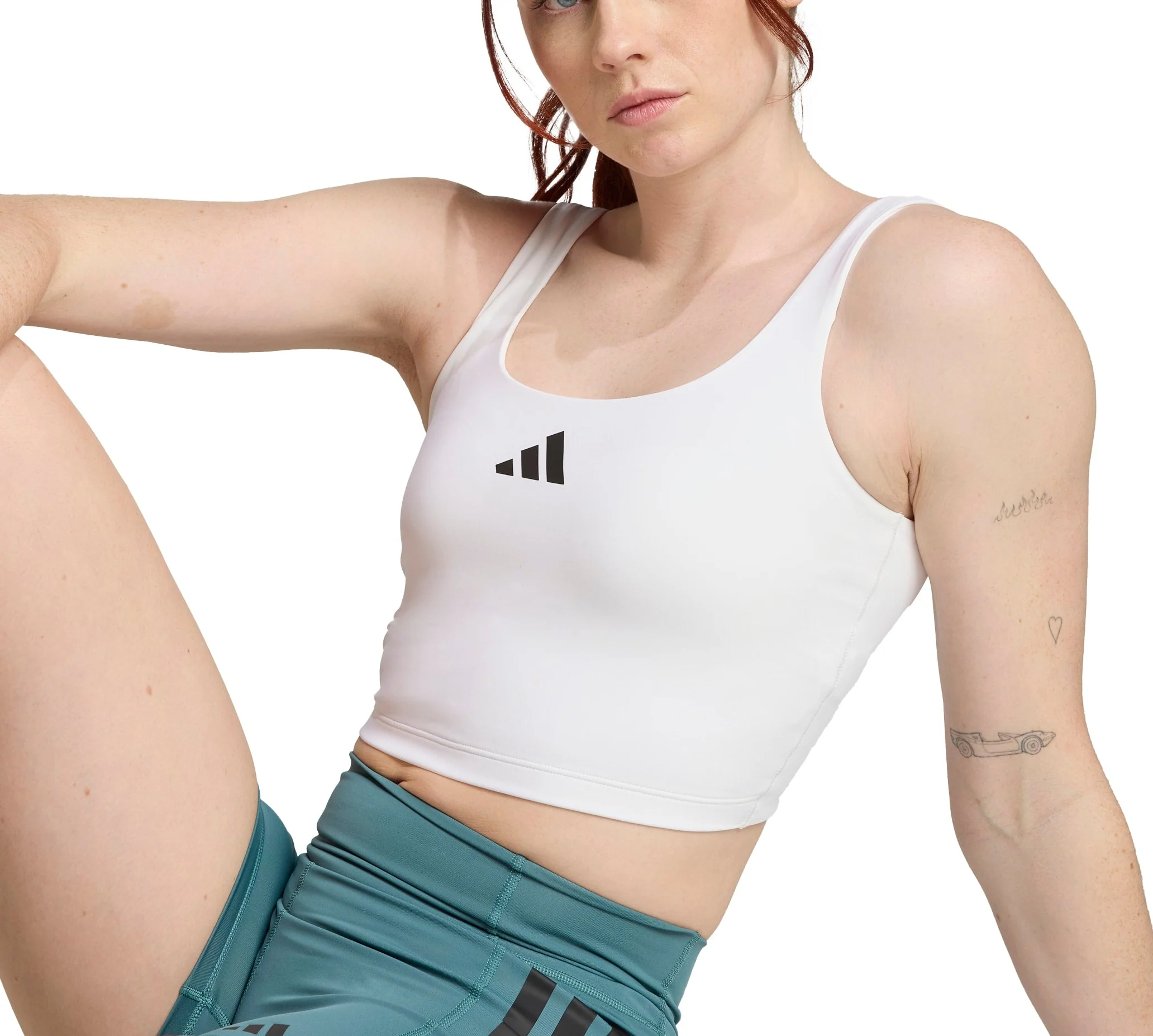 adidas Womens Power Light Support Bra Tank Top - Image 4