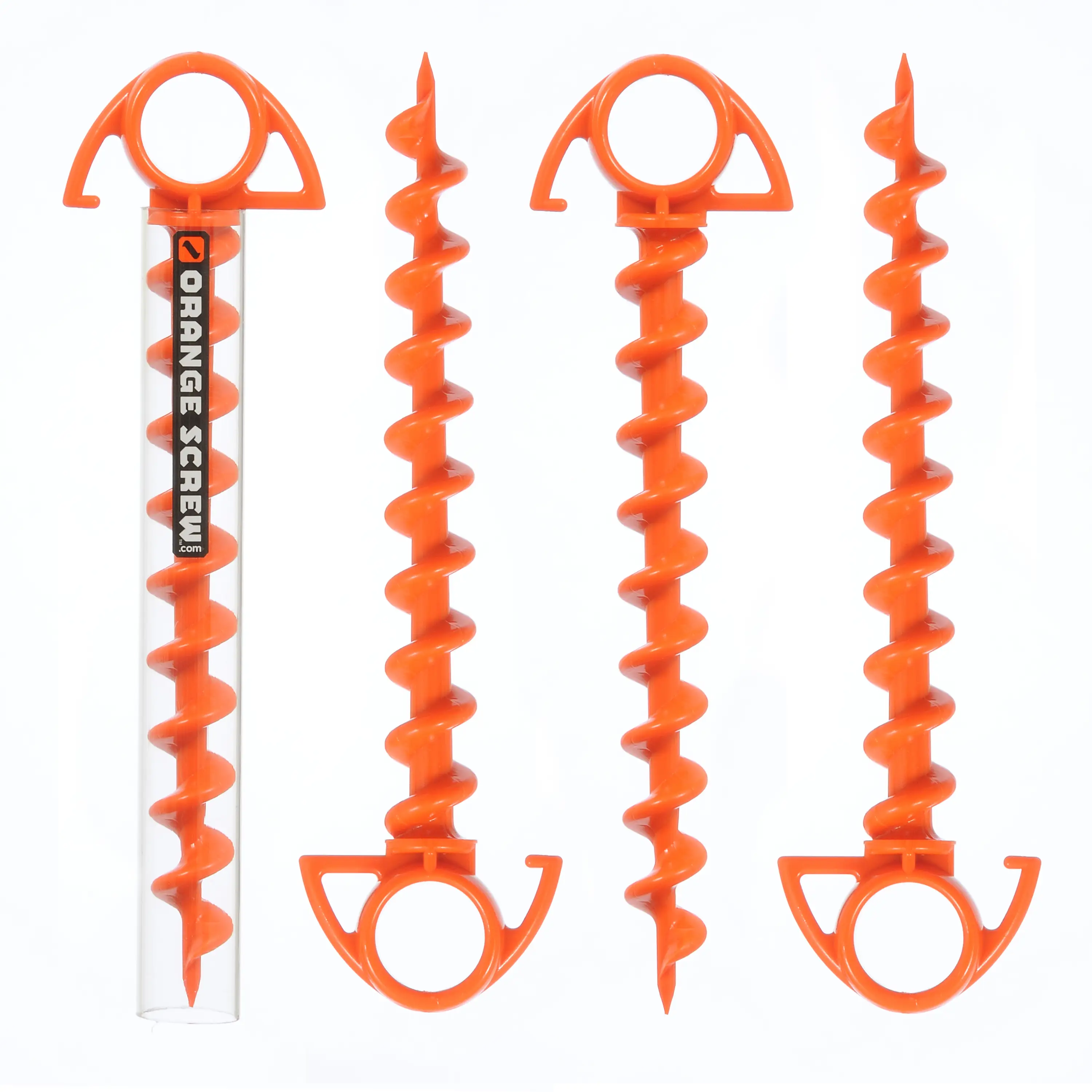 Nite Ize Orange Screw Small Ultimate Ground Anchor - 4 Pack - Image 2