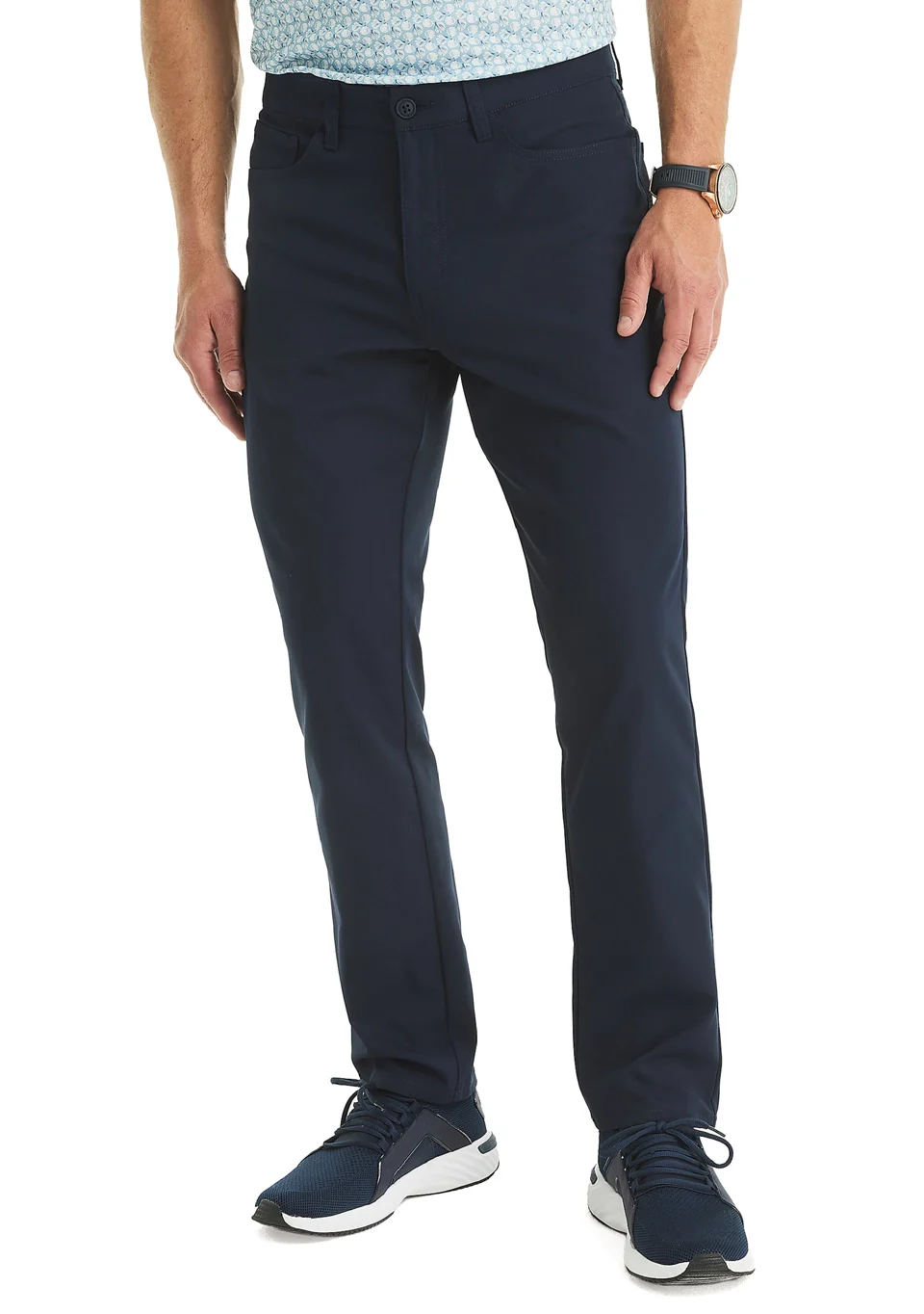 Nautica Mens Straight Fit 5 Pocket Performance Pants - Image 2