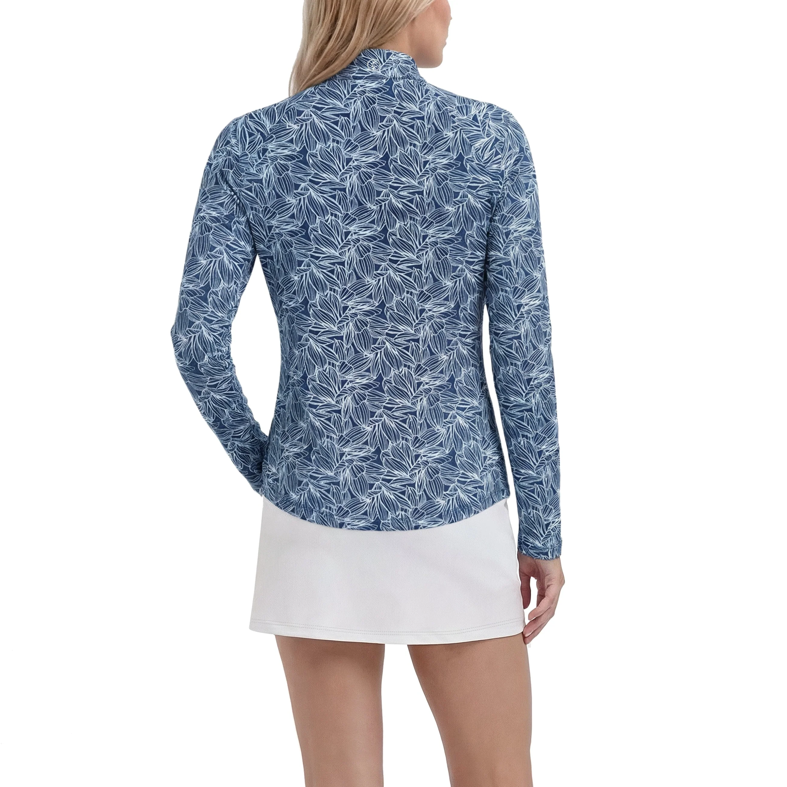IZOD Womens Paloma Printed 1/4 Zip Pullover Sweatshirt - Image 3