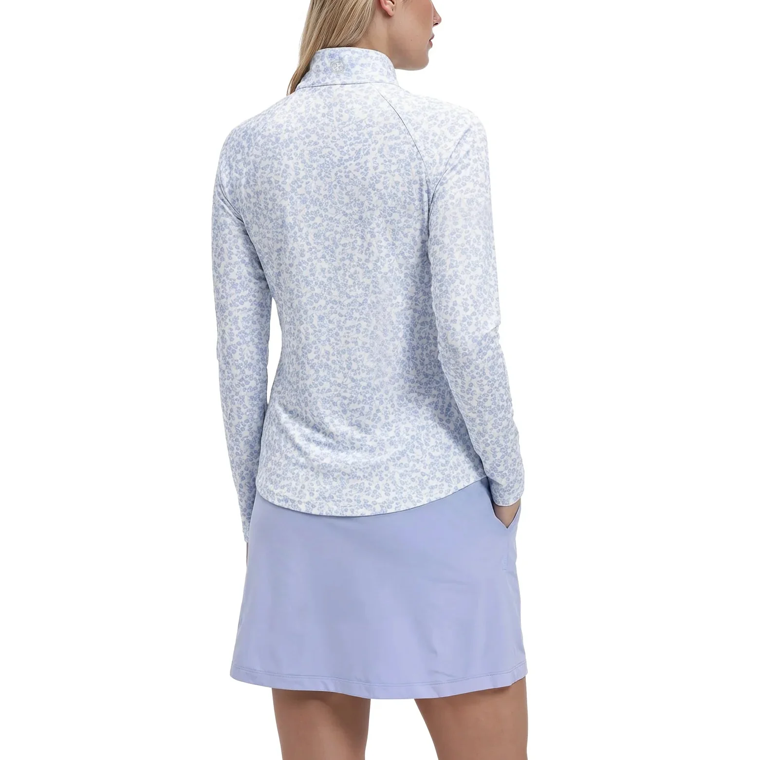 IZOD Womens Paloma Printed 1/4 Zip Pullover Sweatshirt - Image 3