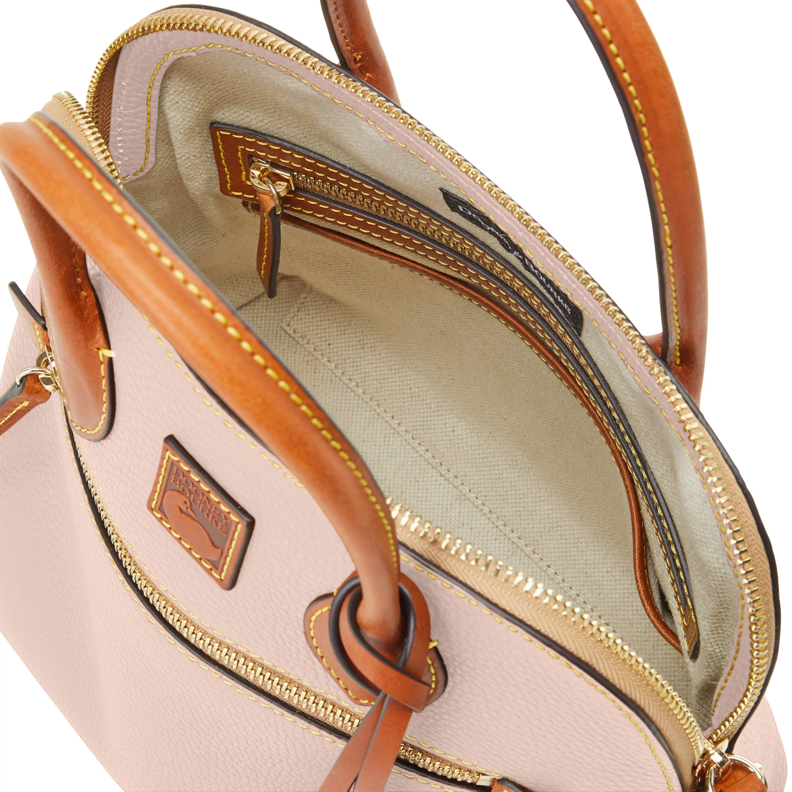 Dooney & Bourke Pebble Grain Domed Satchel Handbag - Image 3