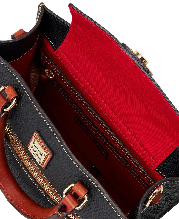 Dooney & Bourke Pebble Grain Mini Zip Janine Crossbody Handbag - Image 3
