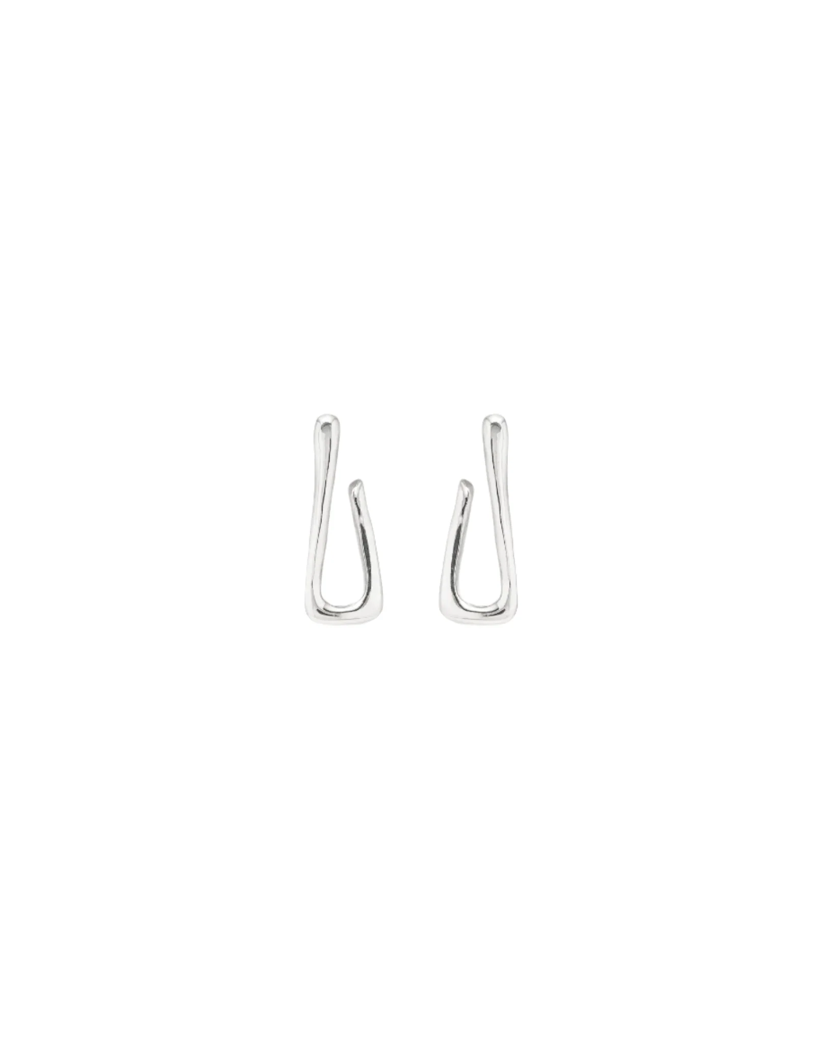 UNOde50 For U Silver-Plated Link Shaped Earrings