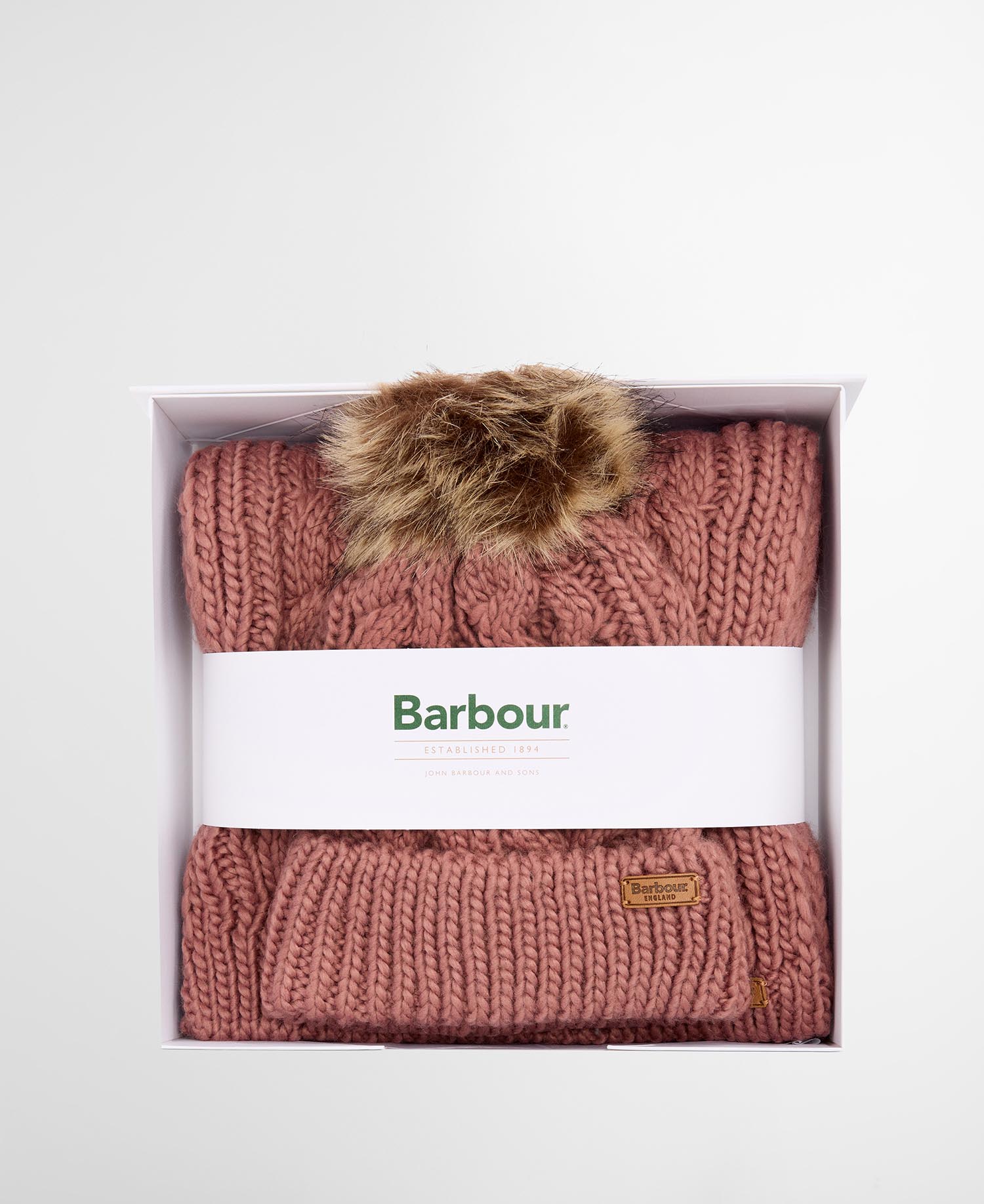 Barbour Womens Penshaw Beanie & Scarf Gift Set - Image 8
