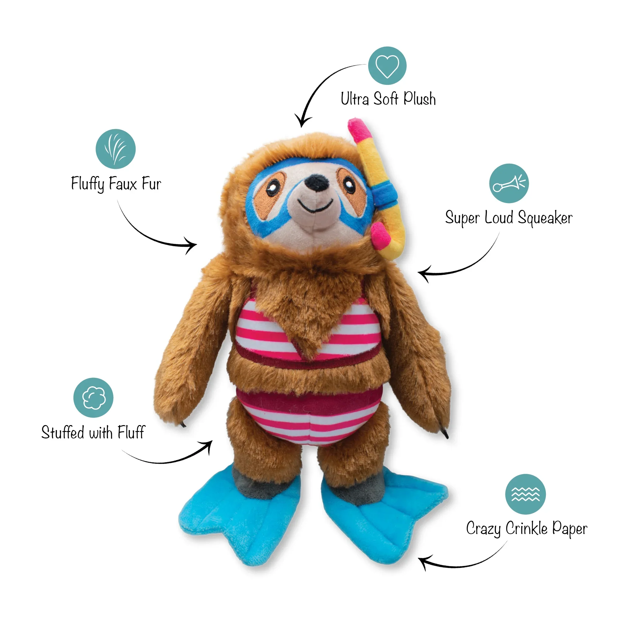 Petshop Swimmin' With The Fishes Plush Dog Toy - Image 2