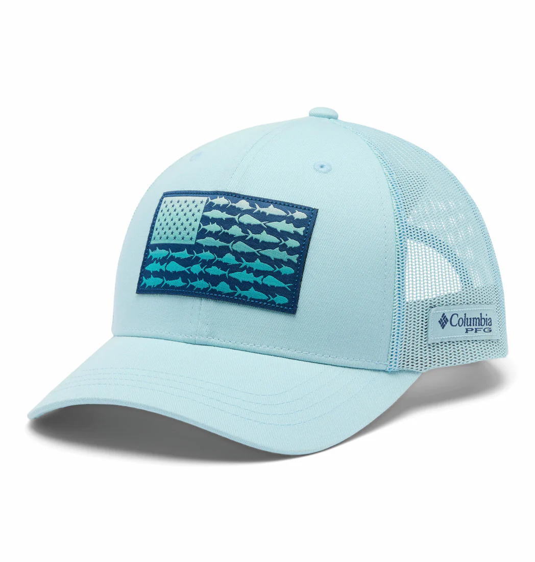 Columbia Womens PFG Fish Flag Snapback Hat