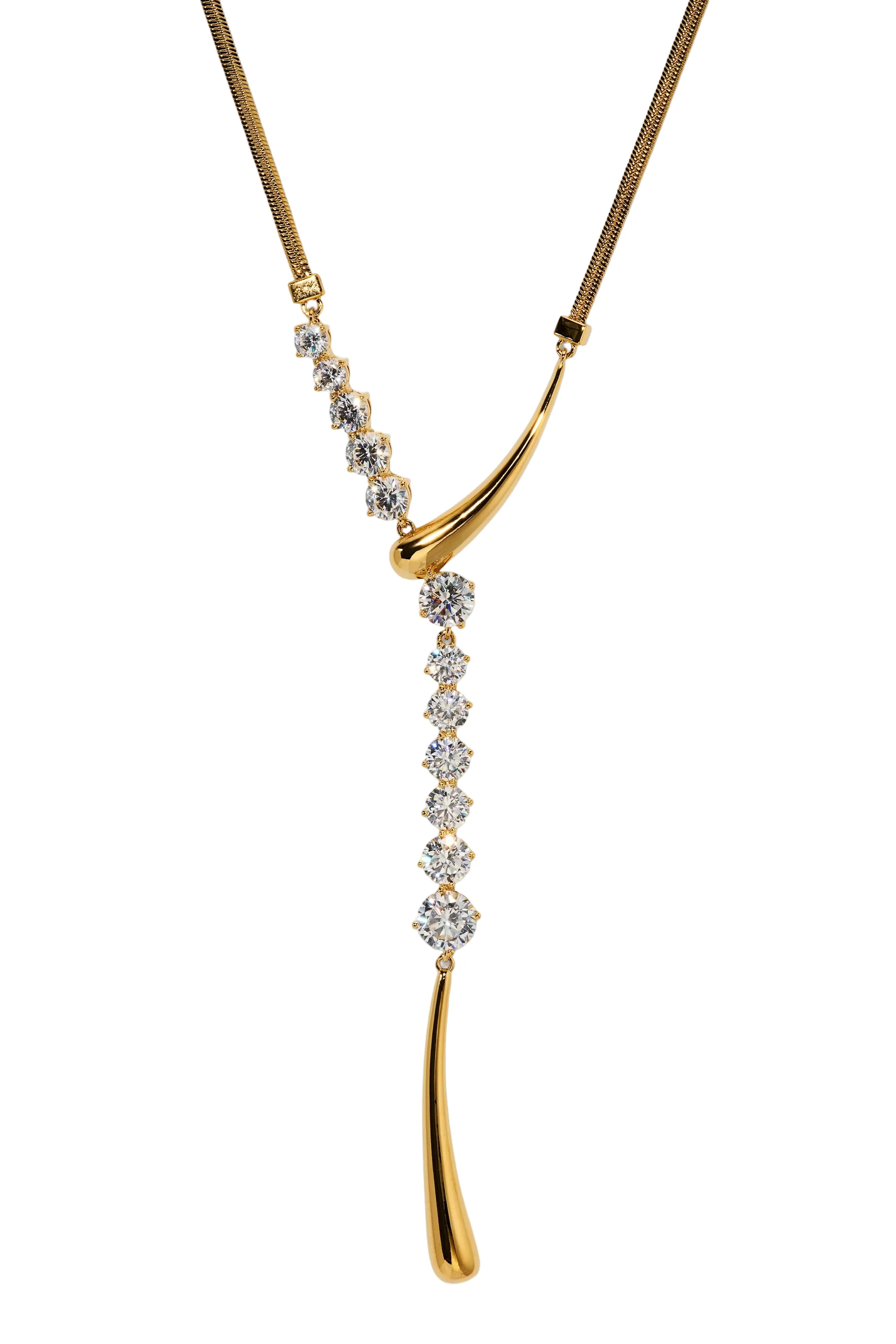 Nadri Phenom Frontal Y Gold-Plated Necklace