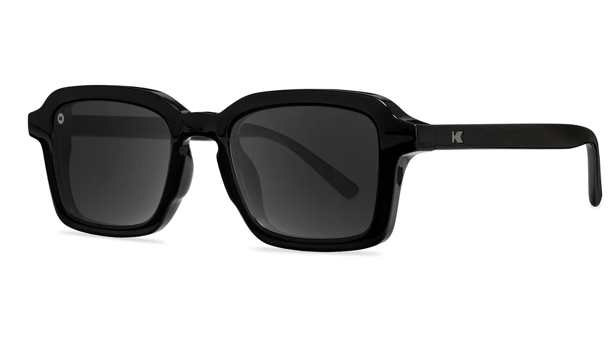 Knoackaround Piano Black Panoramas Glossy Black Frame - Black Lens - Polarized Sunglasses - Image 3