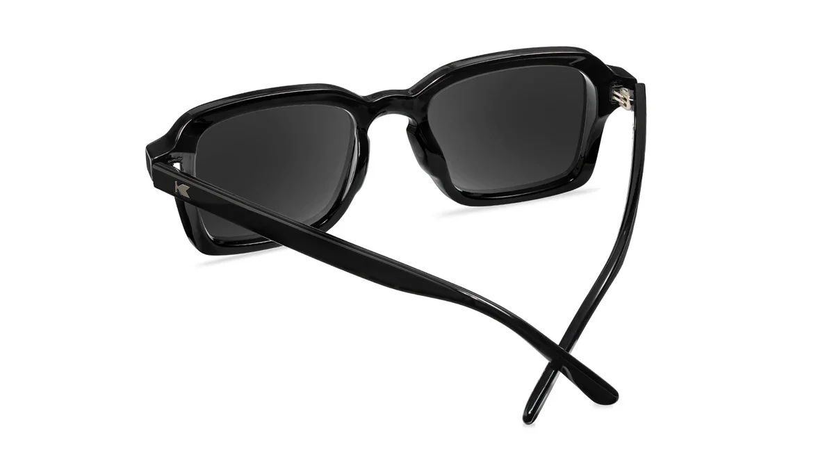 Knoackaround Piano Black Panoramas Glossy Black Frame - Black Lens - Polarized Sunglasses - Image 4