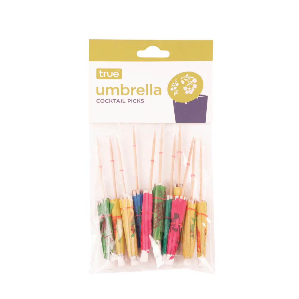 True Party Umbrella Cocktail Picks - Set Of 12 - Image 2