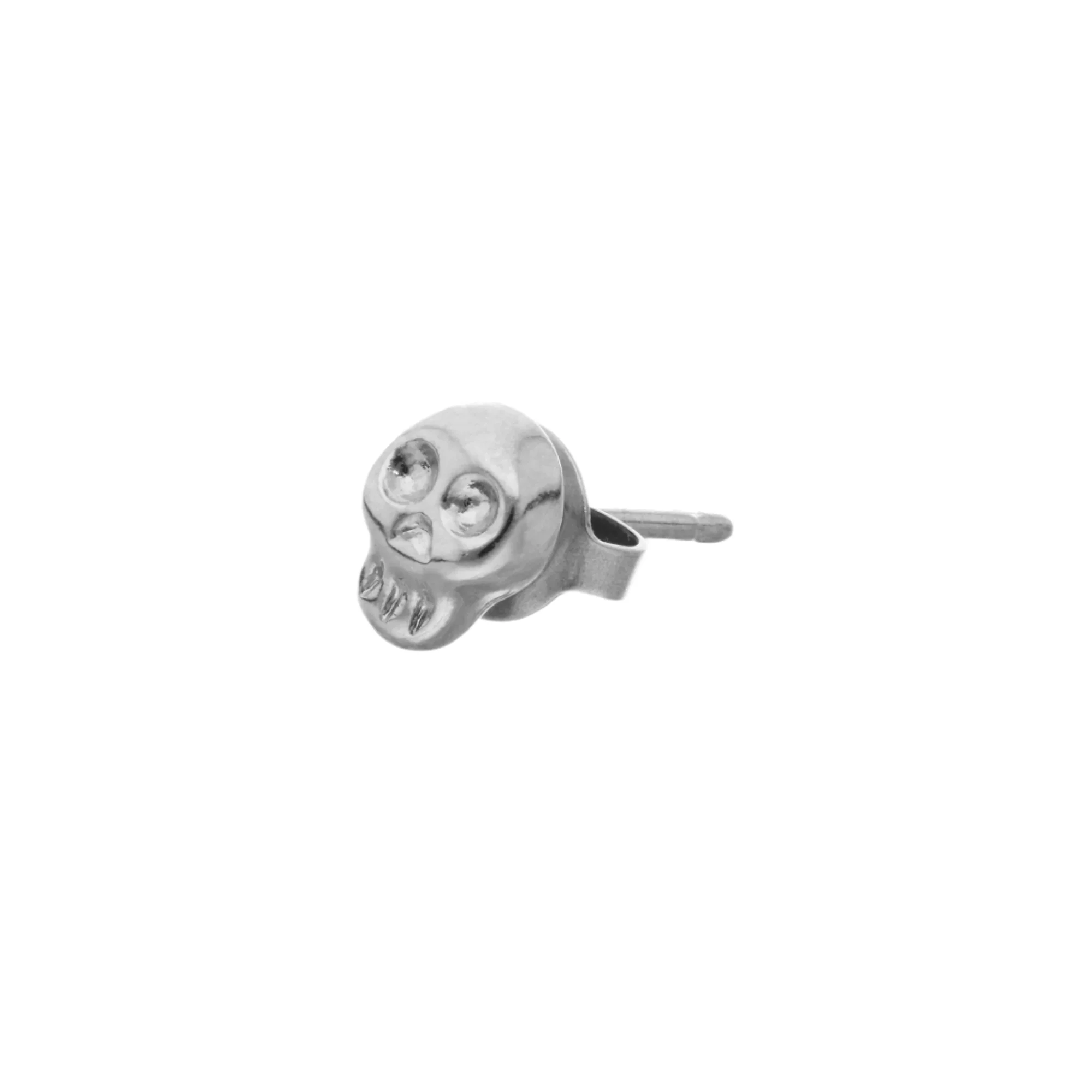 UNOde50 Ser Imparable Silver-Plated Skull-Shaped Earrings - Image 2
