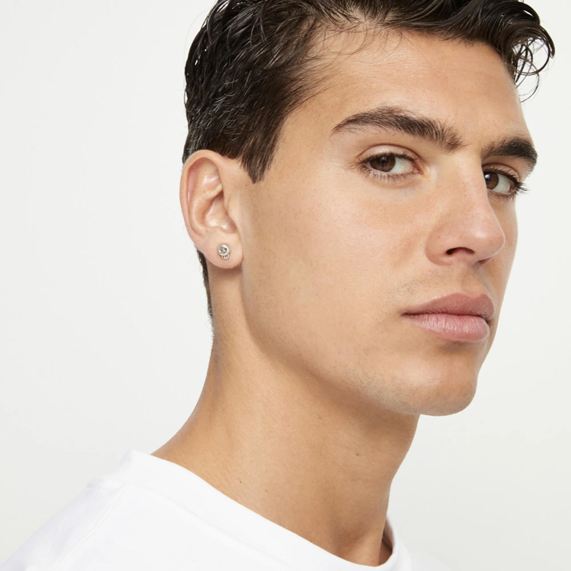 UNOde50 Ser Imparable Silver-Plated Skull-Shaped Earrings - Image 4