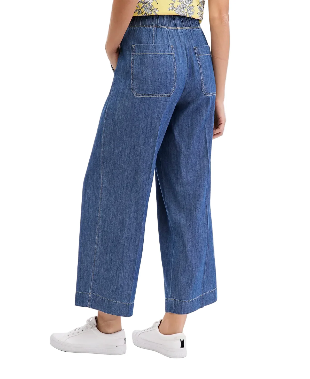 Nautica Womens Pleated Chambray Ankle Pants - Image 2