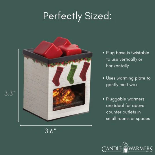 Candle Warmers Etc. Holiday Fireplace Pluggable Fragrance Warmer - Image 4
