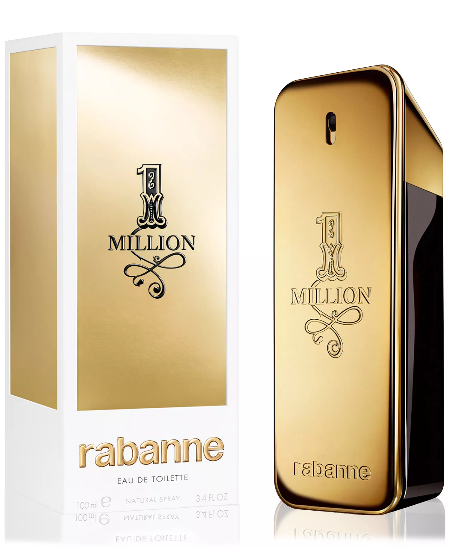 Rabanne 1 Million Eau De Toilette Spray - 3.4 oz. - Image 2