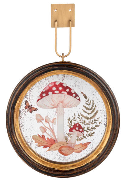 Ganz Hanging Mushroom on Antique Mirror Wall Decor - Image 4