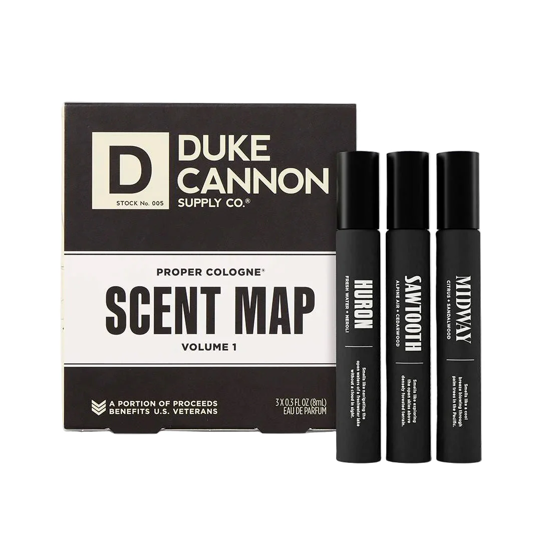 Duke Cannon Supply Co. Proper Cologne Scent Map
