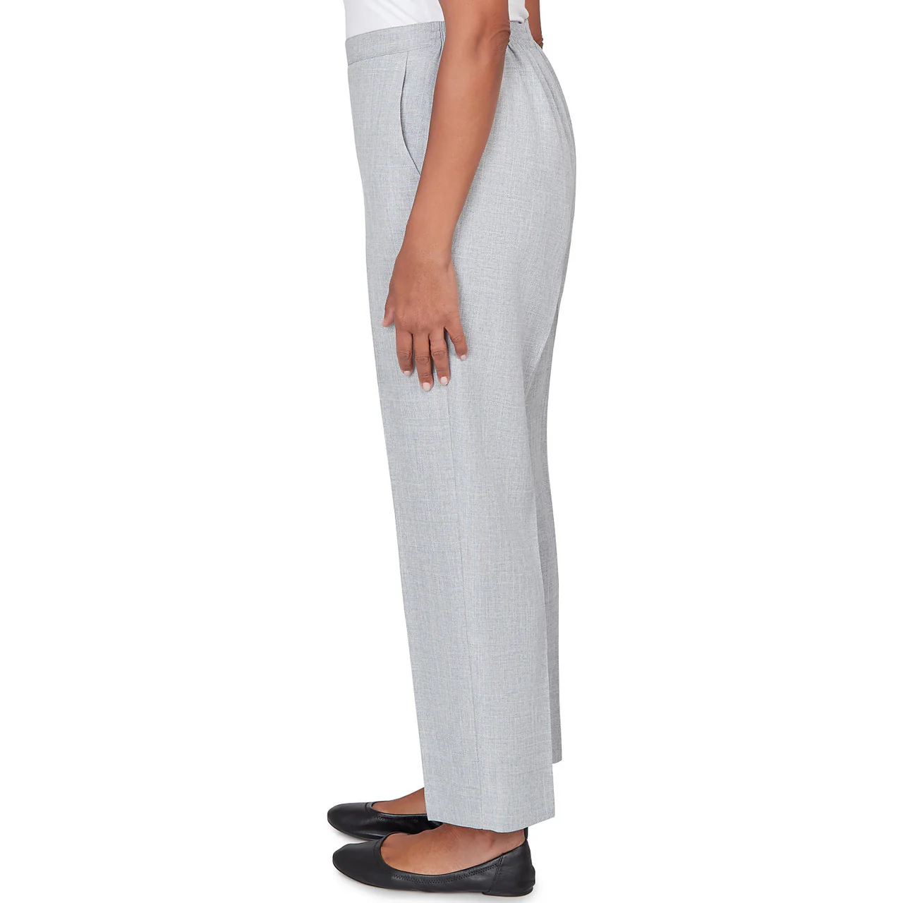 Ruby Rd. Womens Tailored Flat Front Slant Pocket Short Length Pants - Image 3