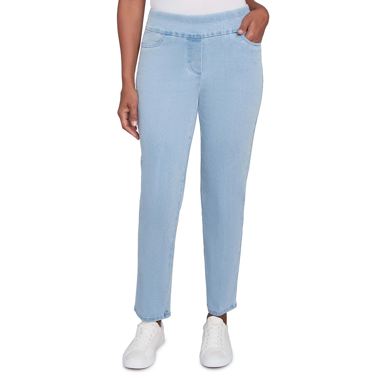 Ruby Rd. Womens Super Stretch Denim Short Length Jeans - Image 2