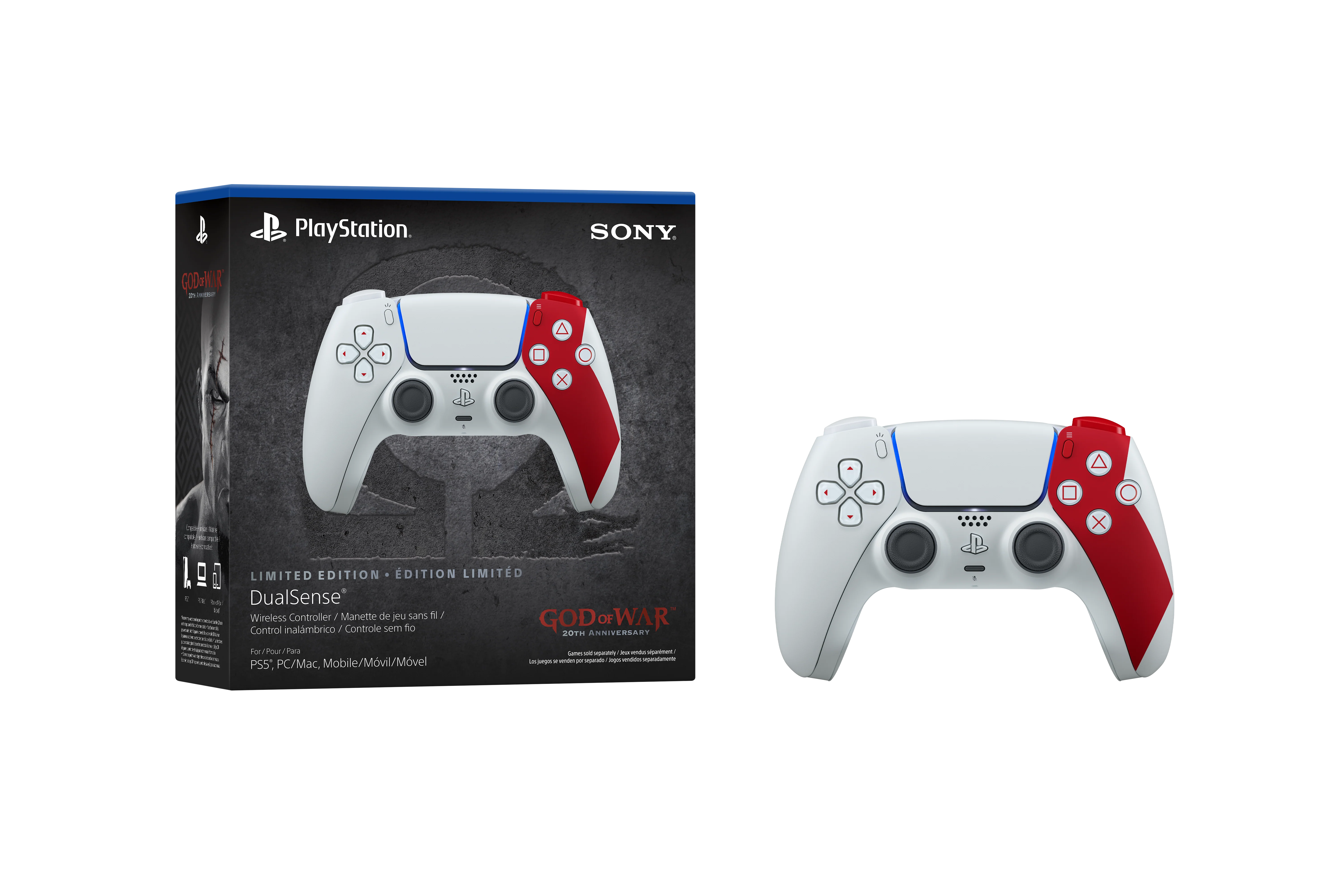 Sony Playstation 5 DualSense Wireless Controller – God of War  20th Anniversary Limited Edition