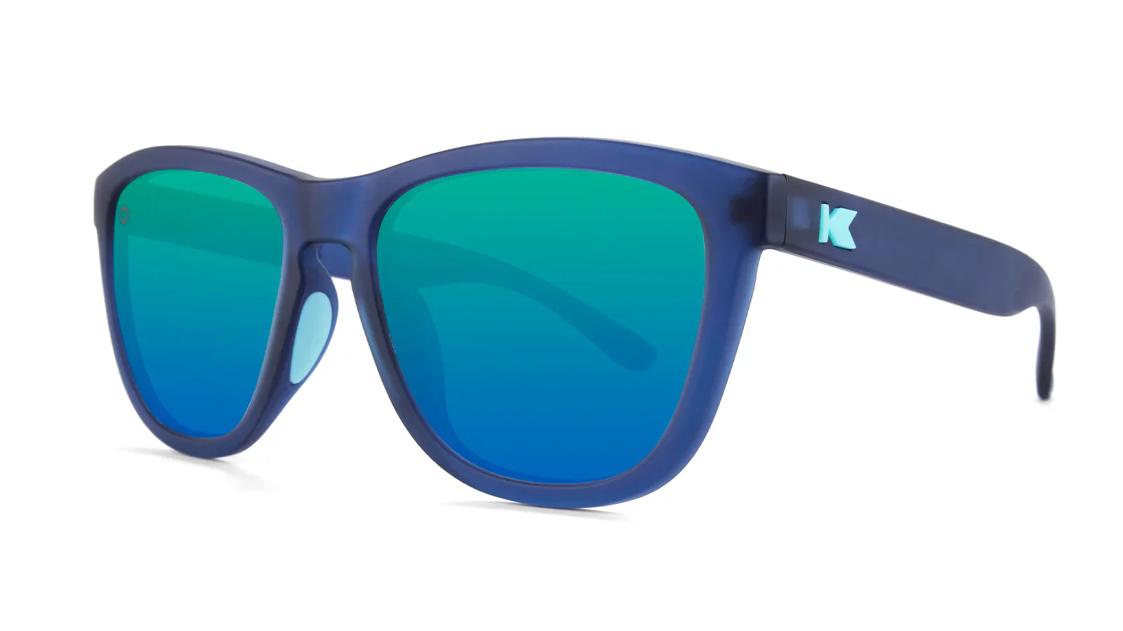 Knockaround Premiums Sport Navy Frame - Caribbean Moonshine Lens - Polarized Sunglasses - Image 3