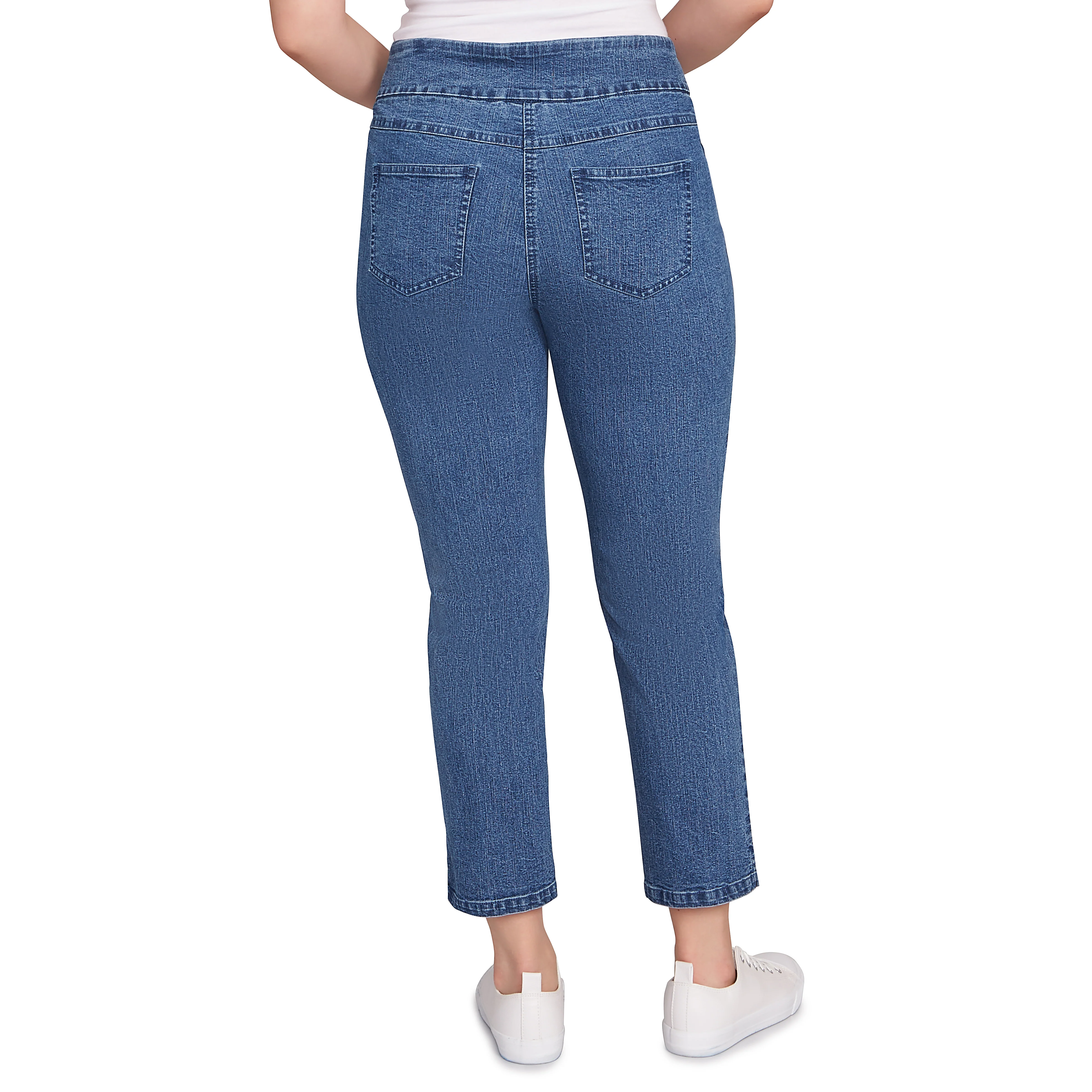 Ruby Rd. Womens Pull On Denim Ankle Pants - Image 3
