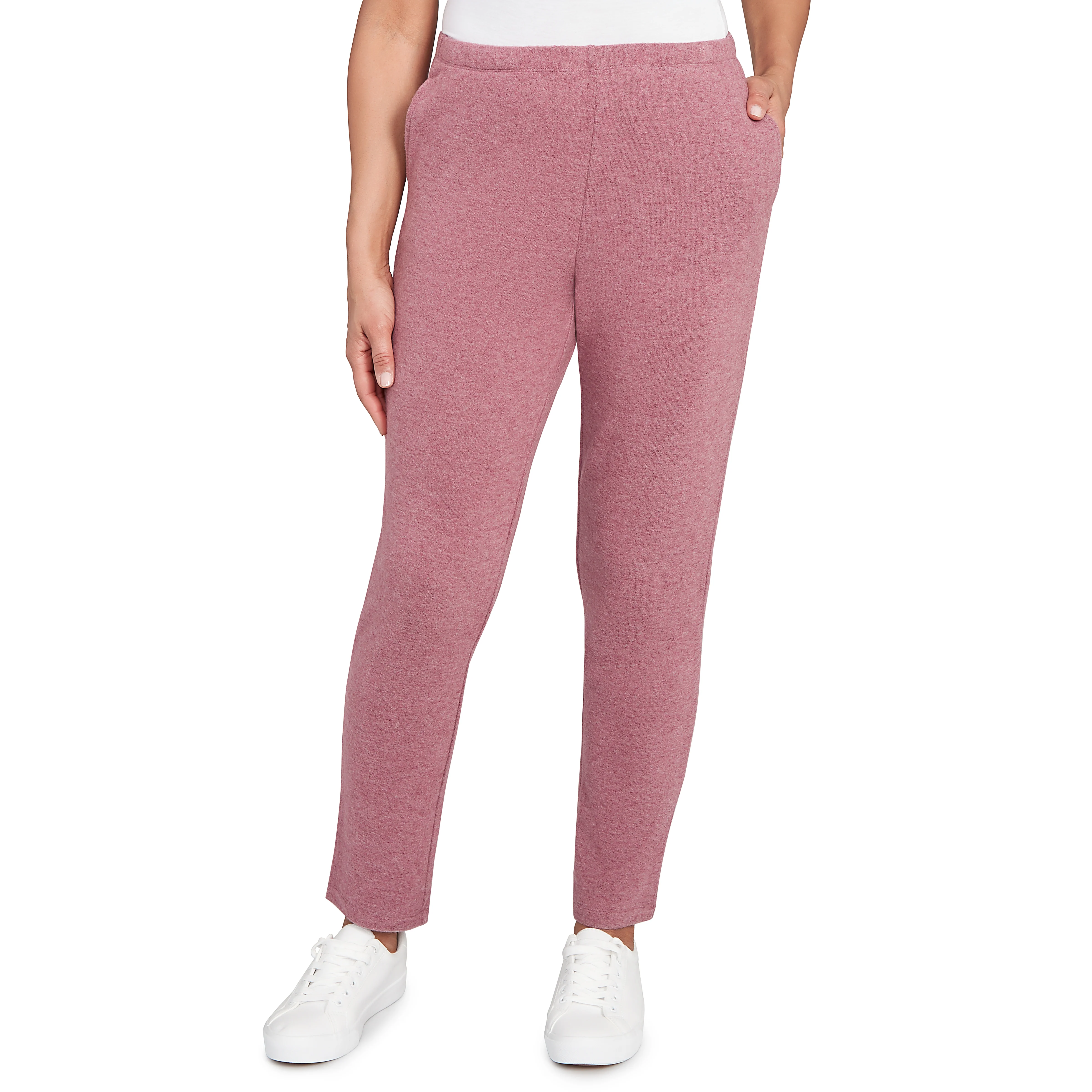 Ruby Rd. Womens Pull On Heather Cozy Knit Pants - Image 2