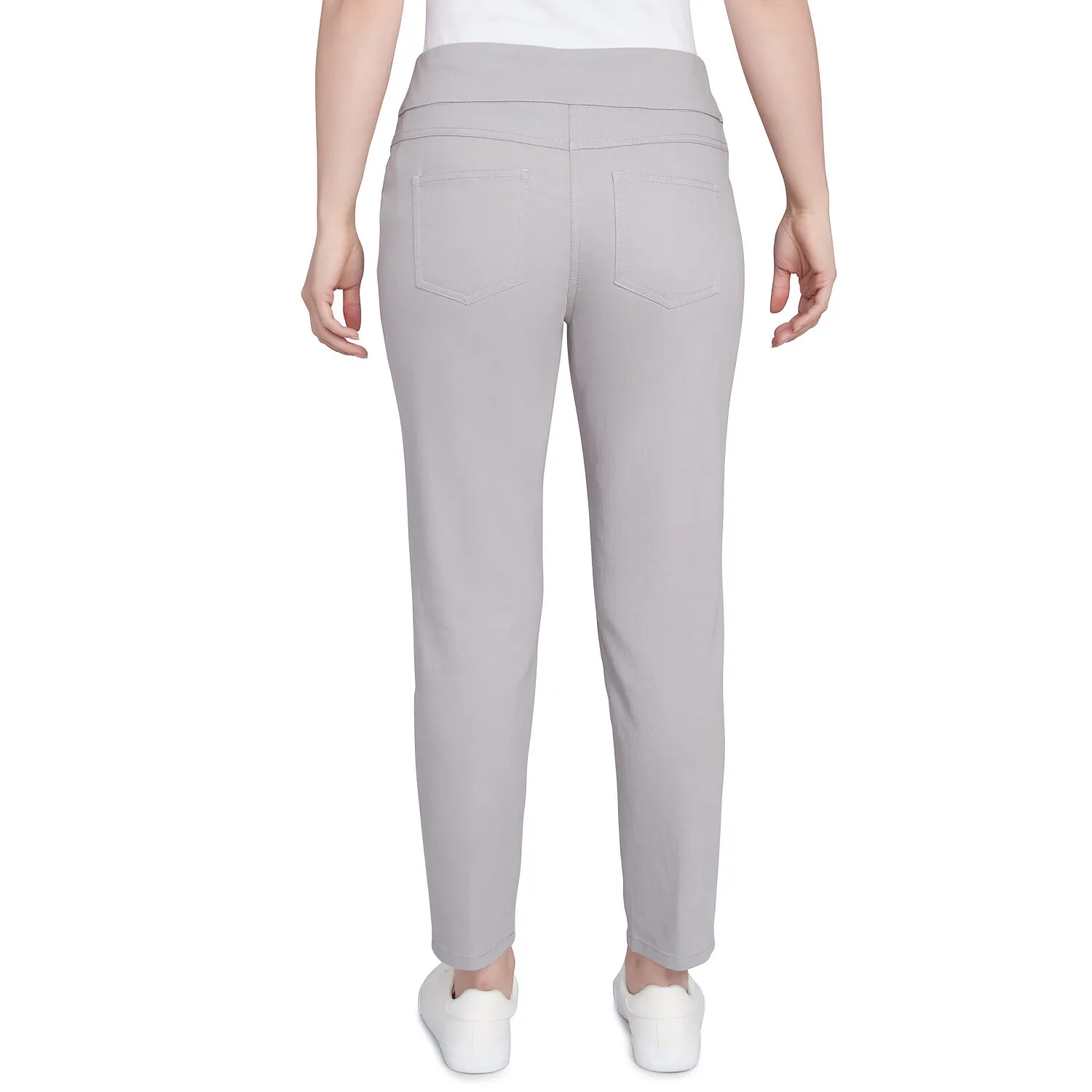 Ruby Rd. Womens Pull-On Extra Stretch Embroidered Hem Jeans - Image 2
