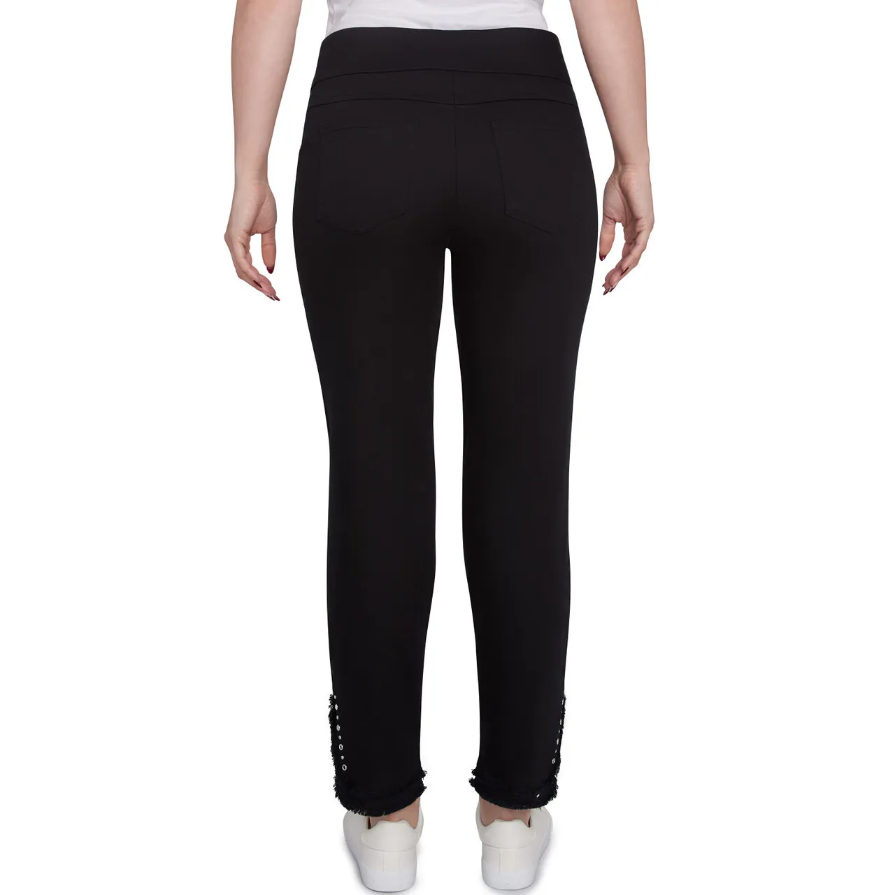 Ruby Rd. Womens Luxury Pull-On Black Denim Jeans - Image 2