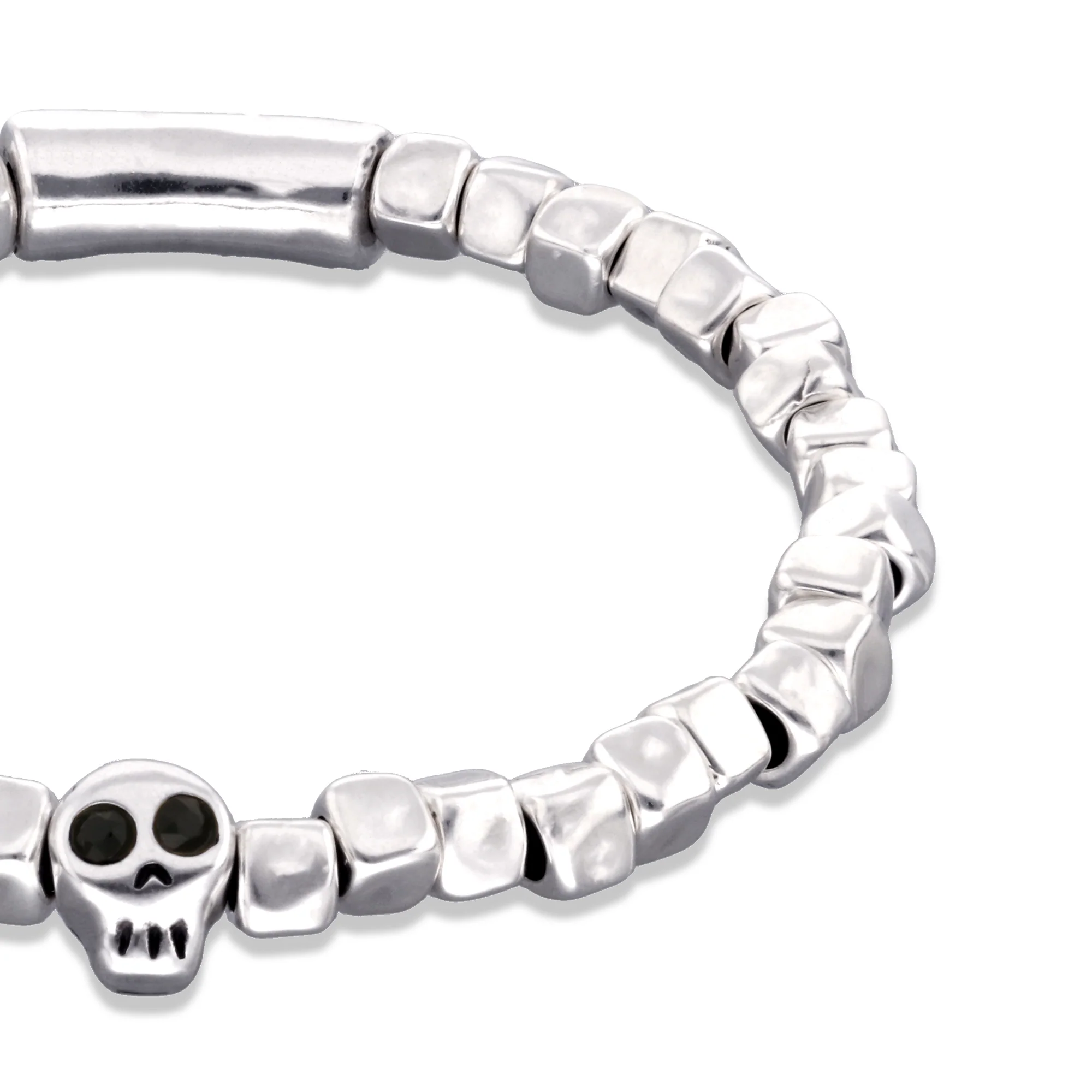 UNOde50 Ser Imparable Silver-Plated Skull Bracelet - Large - Image 3