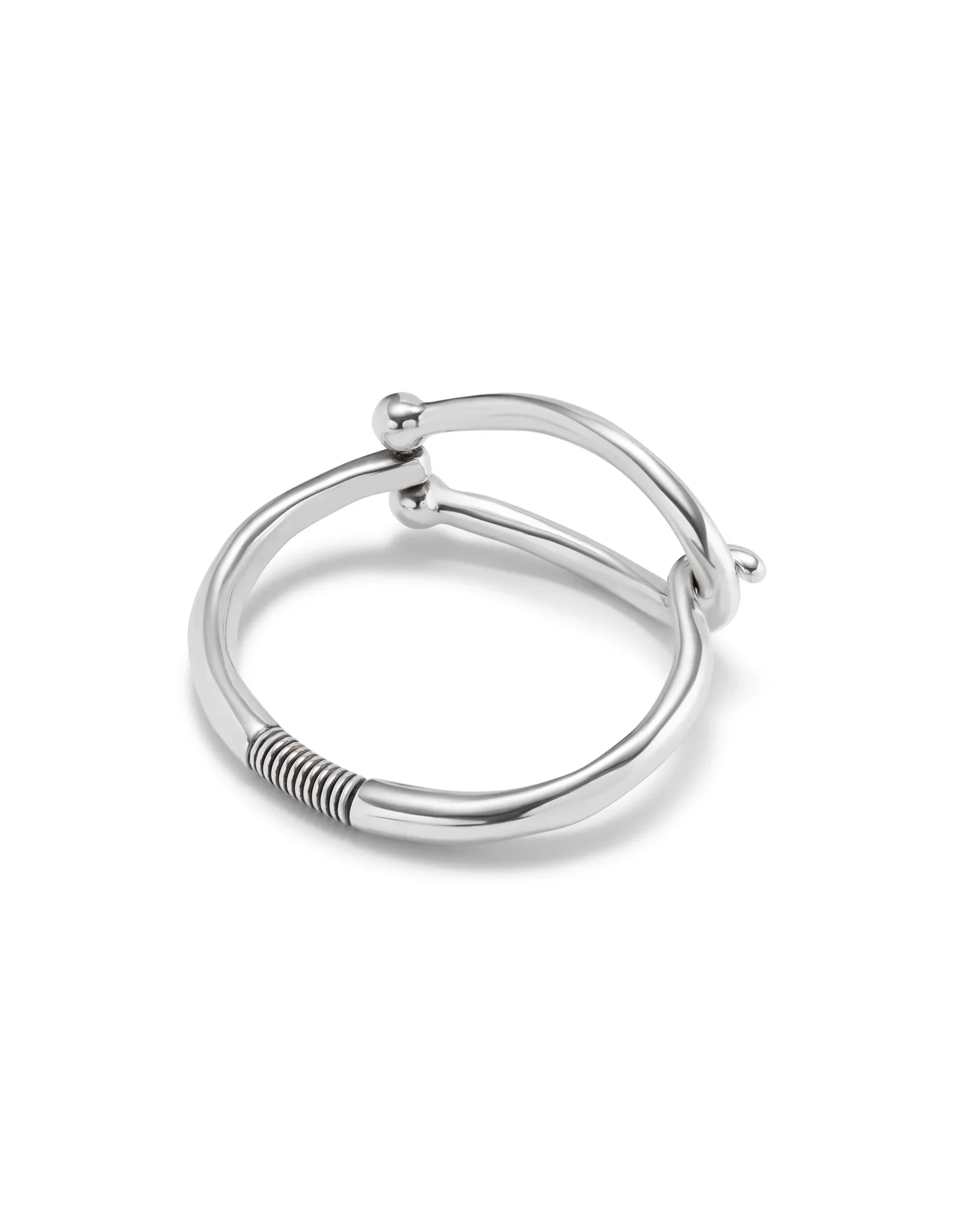 UNOde50 Youthful Silver-Plated Large Link Bangle Bracelet - Large - Image 2