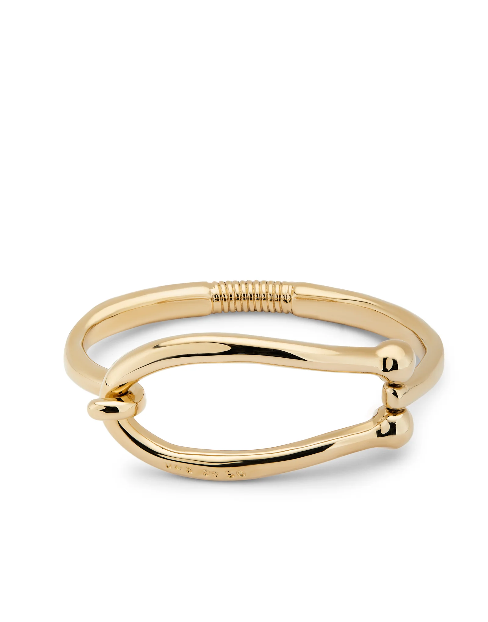 UNOde50 Youthful Gold-Plated Large Link Bangle Bracelet - Large