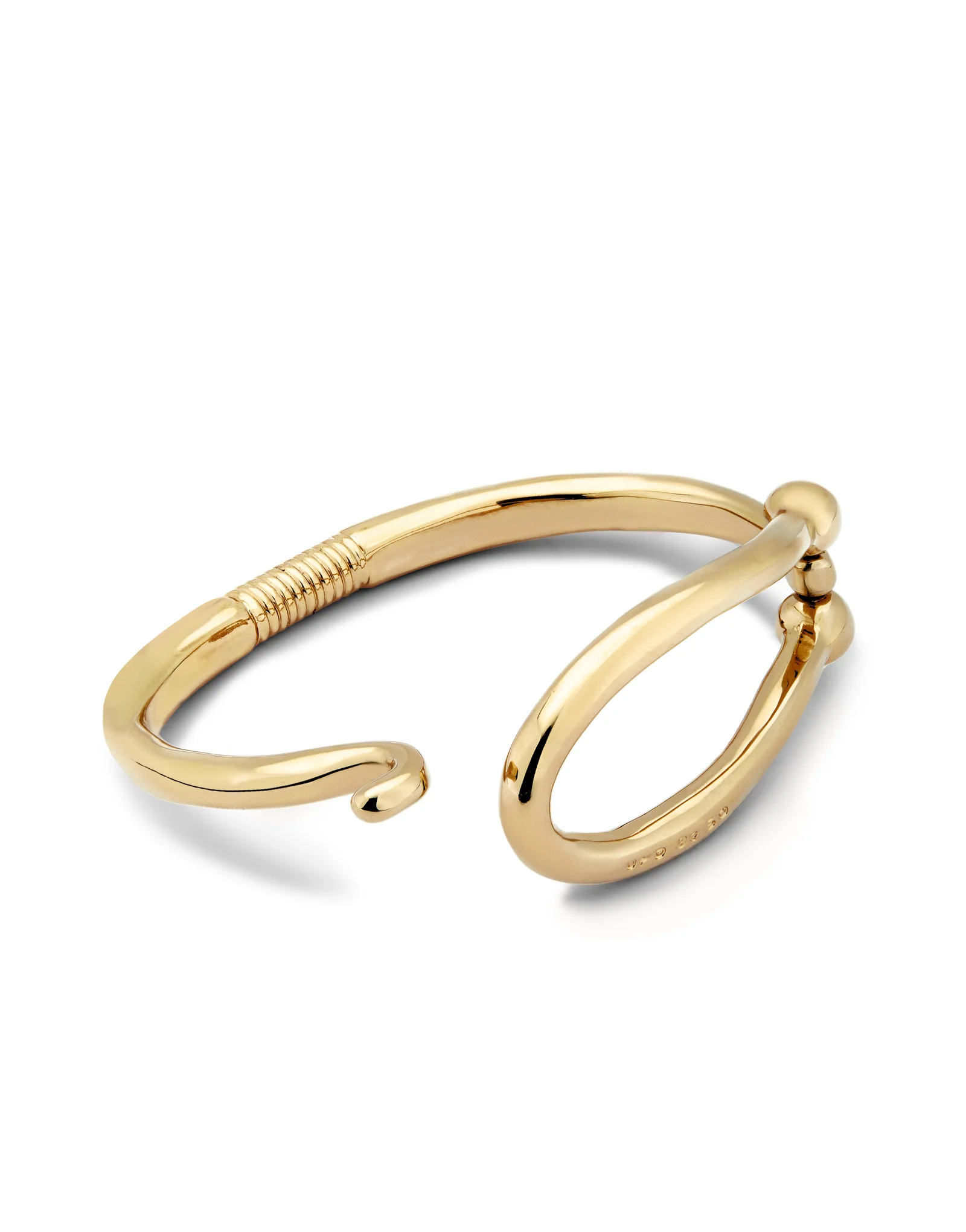 UNOde50 Youthful Gold-Plated Large Link Bangle Bracelet - Large - Image 2