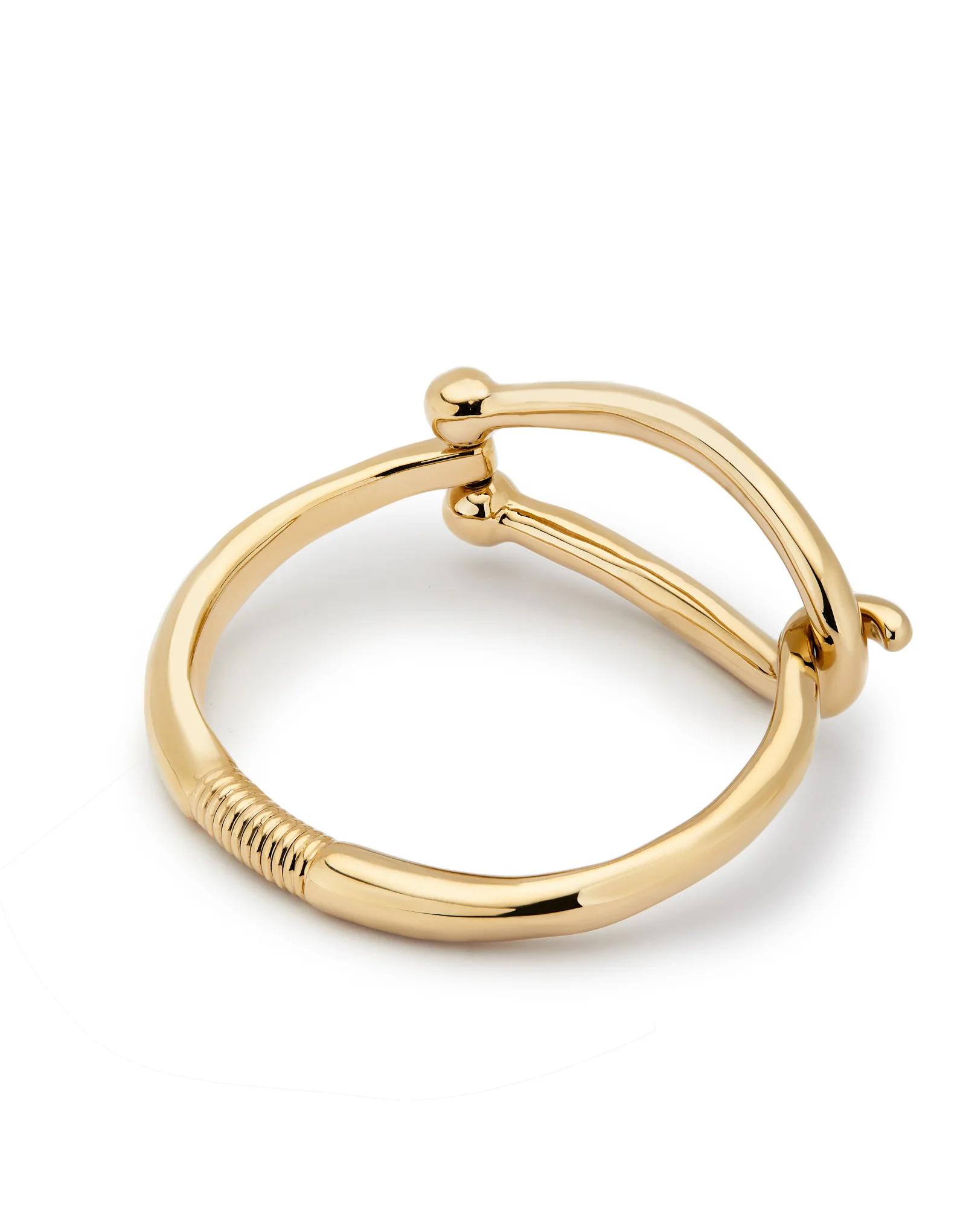 UNOde50 Youthful Gold-Plated Large Link Bangle Bracelet - Large - Image 3