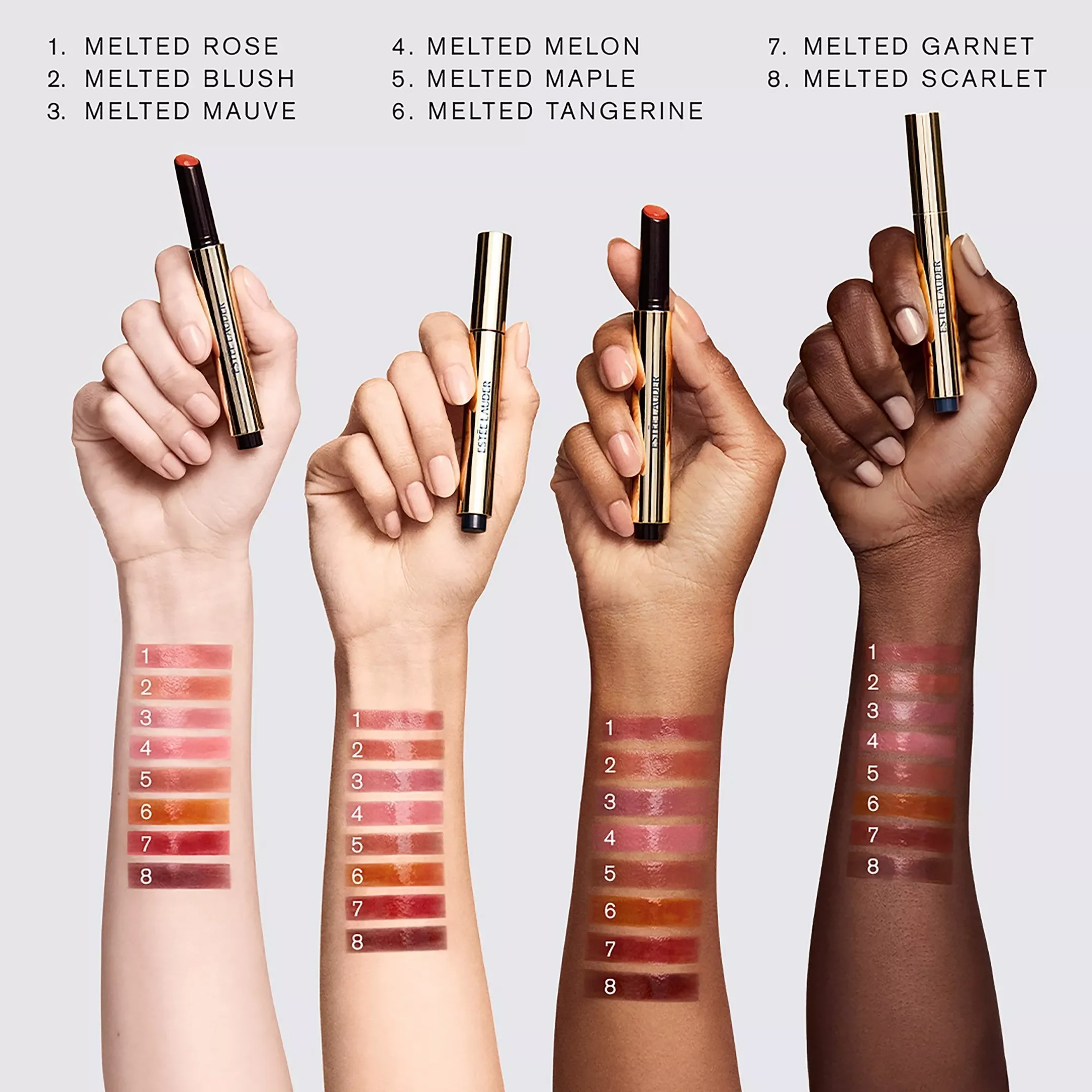 Estée Lauder Pure Color Melt-On Glosstick Lip Gloss - Melted Scarlet - Image 4