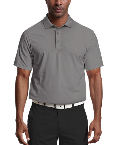 PGA Tour Mens Airflux Solid Mesh Short Sleeve Golf Polo Shirt - Image 3